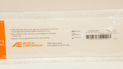 A&E Medical 046-297 MYO/WIRE II Sternotomy Stre Kit Stainless Steel(x)- pack of 3